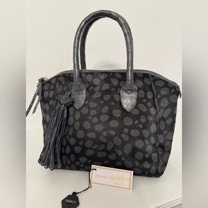 Nancy Gonzalez in grey crocodile skin & grey/black dotted pony hair UNUSED